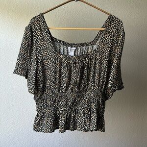 Arizona Drop Sleeve Floral Top Size L